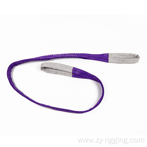 strong flat lifting sling purple Lift Straps